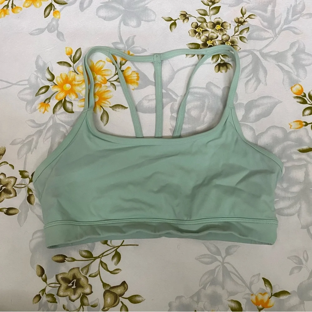 Eqyi Mint Strappy Sports Bra - Picture 1 of 4